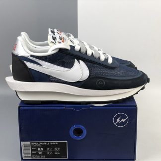 fragment x sacai x nike ldwaffle blackened blue mens