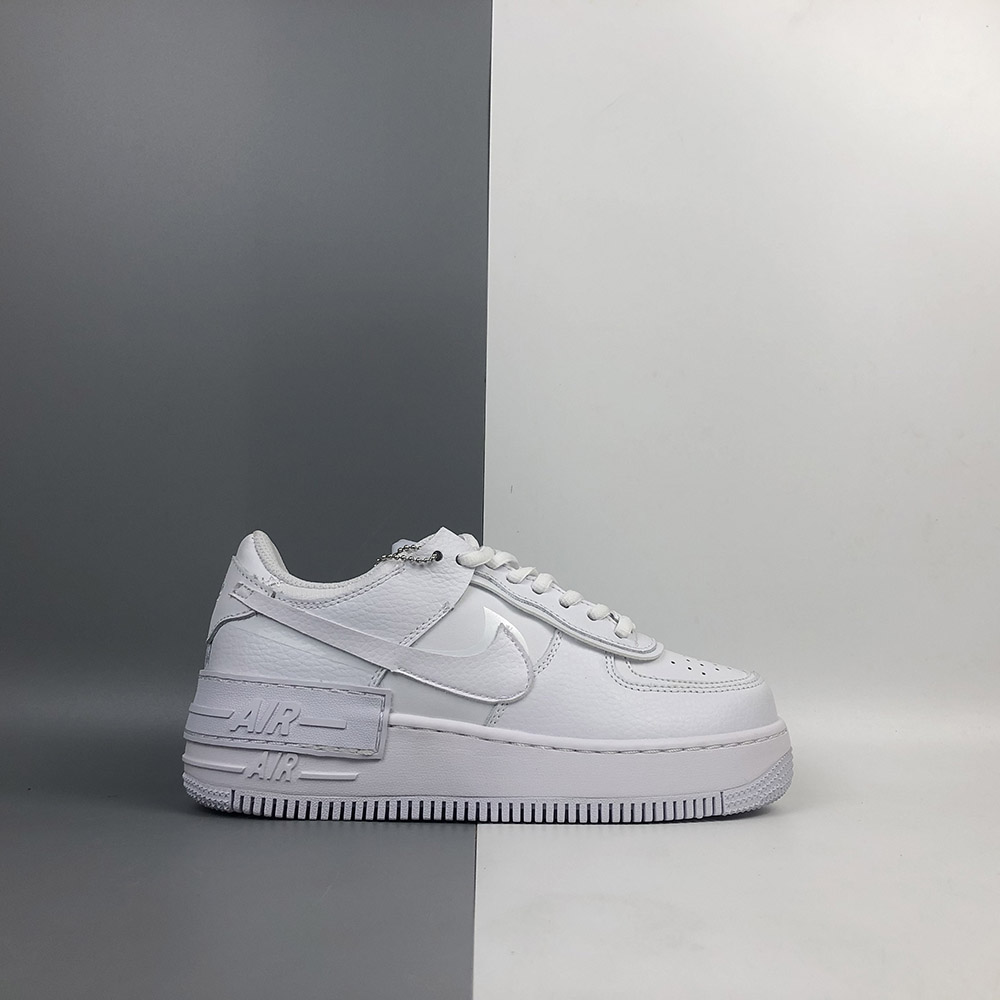 nike air force shadow triple white