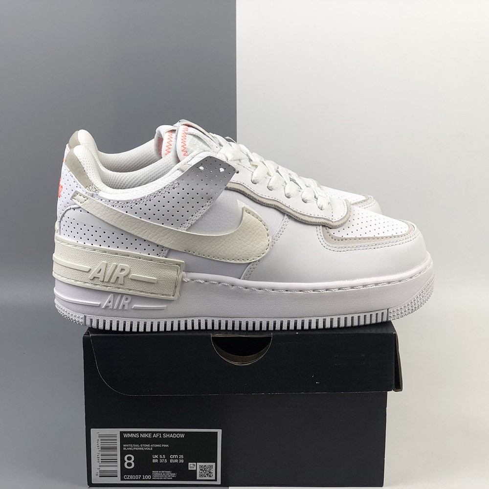 air force one shadow white atomic pink