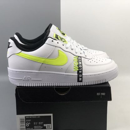 nike air force 1 low worldwide white barely volt