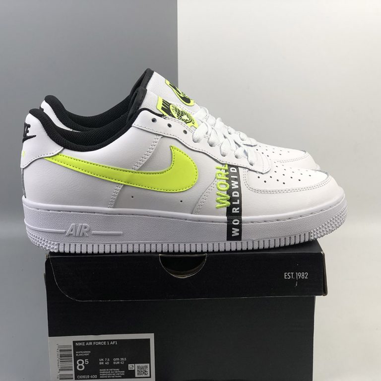 nike air force 1 volt black white