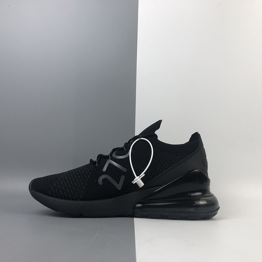 nike air max 270 flyknit triple black release date