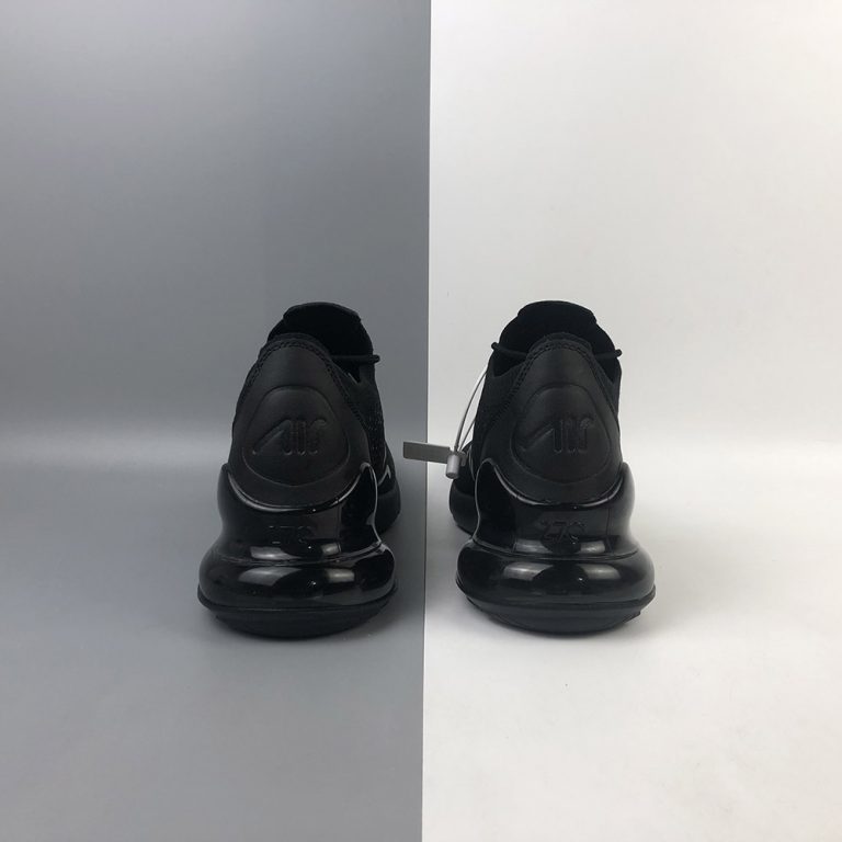 nike 270 flyknit triple black