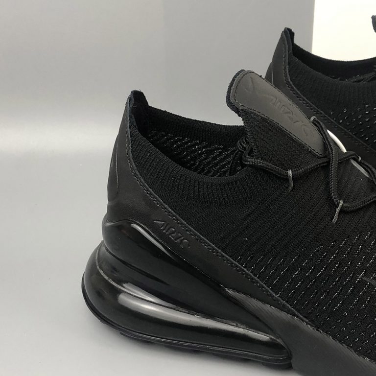 nike air max 270 flyknit triple black