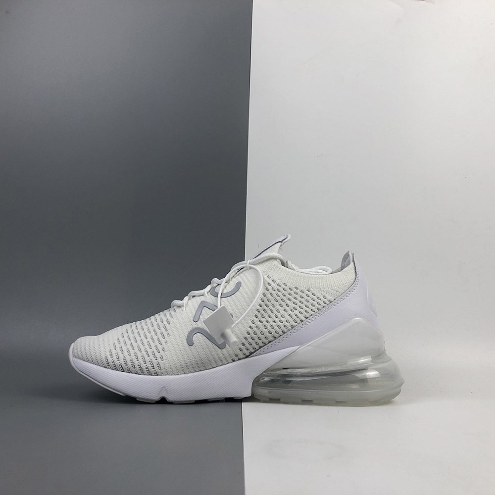 air max 270 flyknit triple white