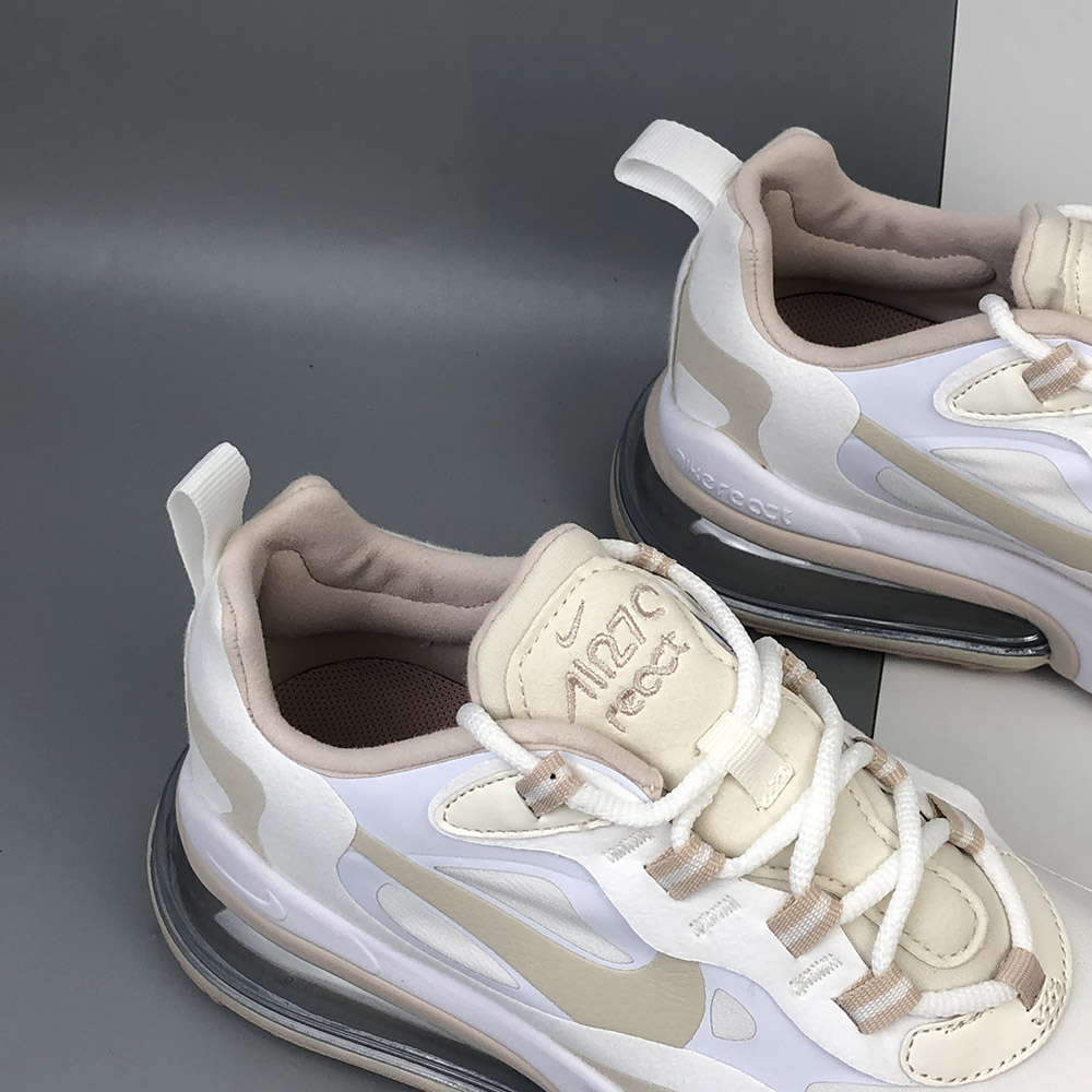 Nike Air Max 270 React White Light Orewood Brown For Sale The Sole Line