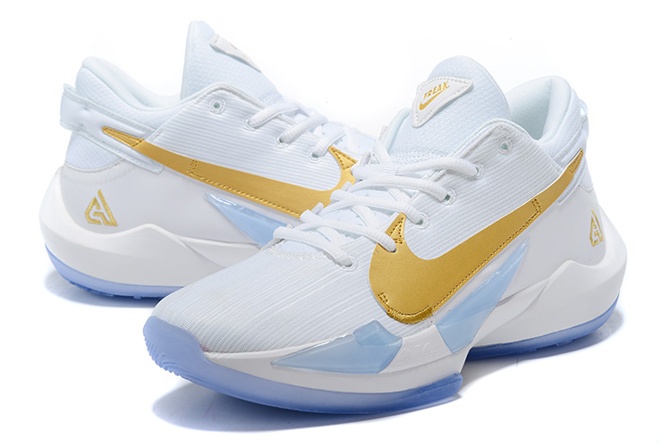 nike zoom white and gold