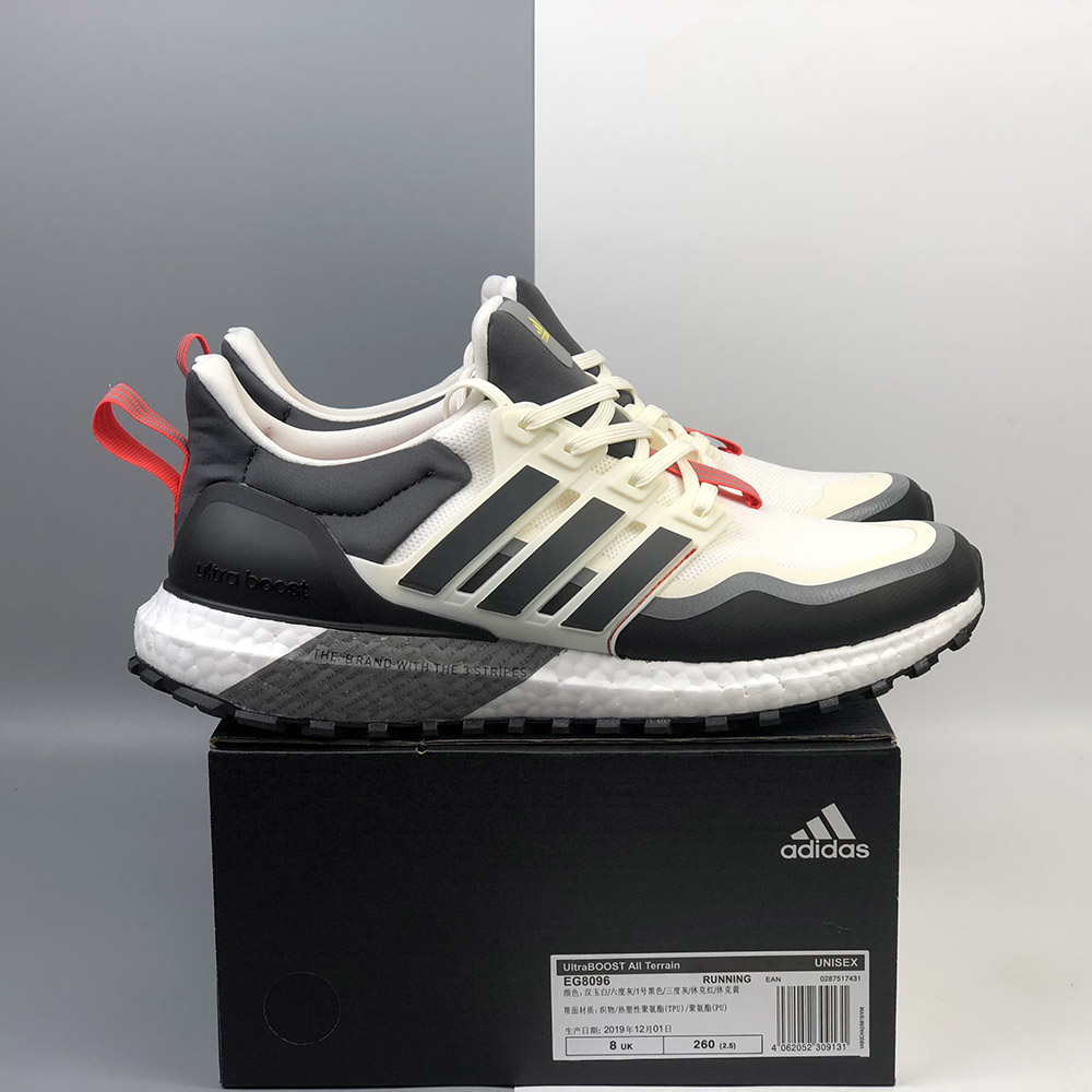 adidas Ultra Boost All Terrain White/Grey Six/Shock Red For Sale – The Sole Line