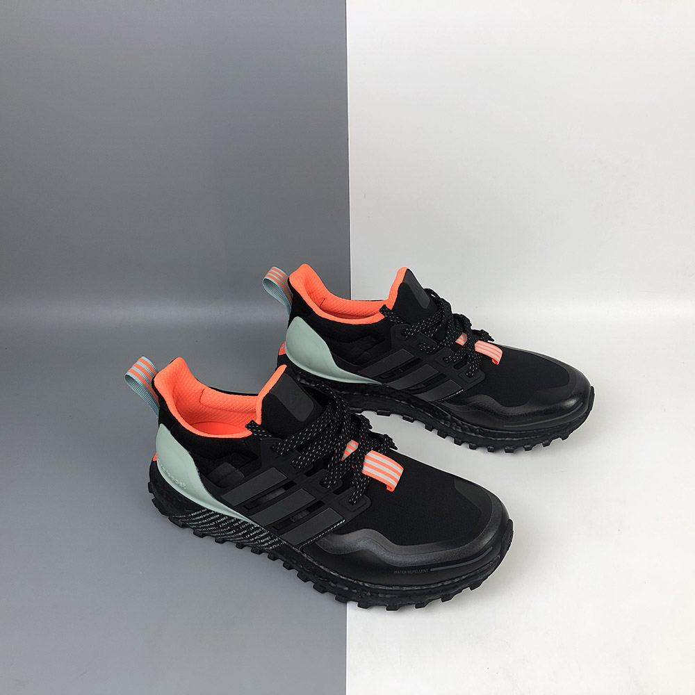 ultra boost black green red