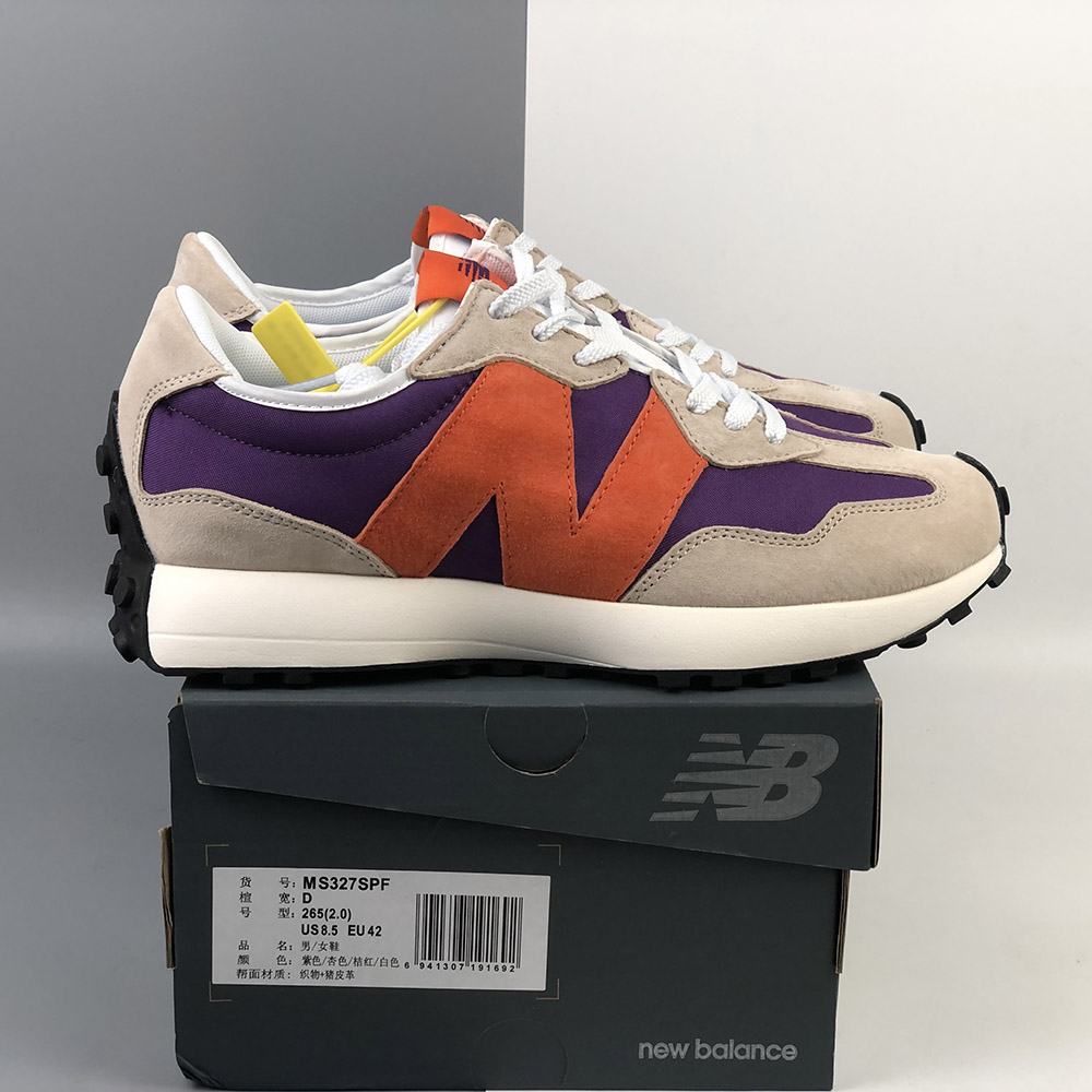 x New Balance 327 Purple Lilac Orange 