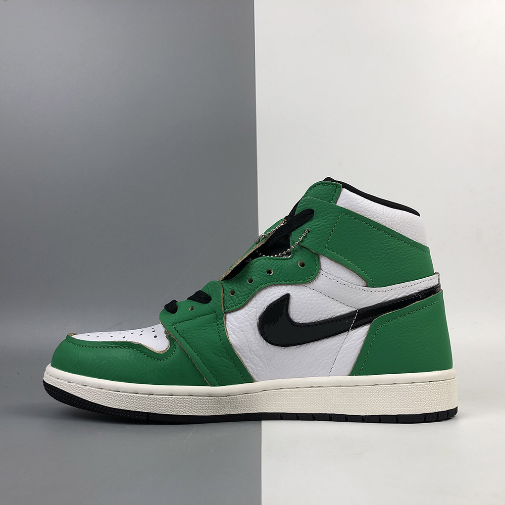 air jordan green white
