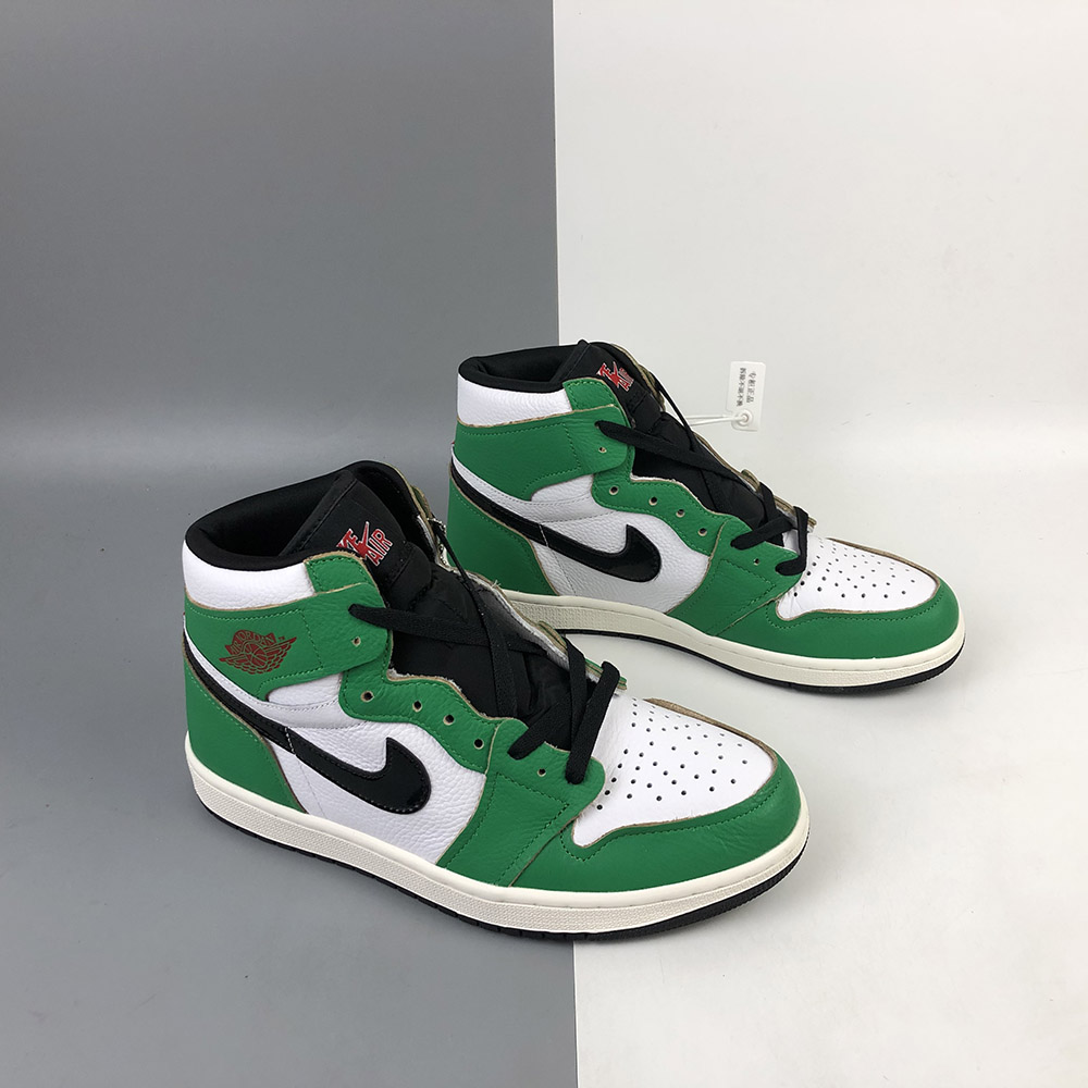 green white black jordan ones