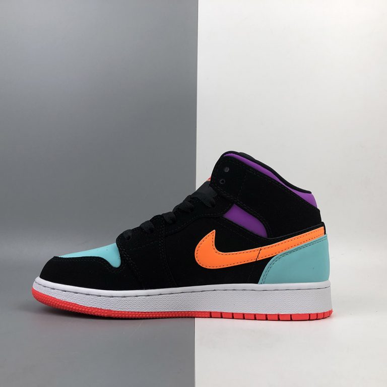black purple orange jordan 1