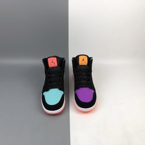 air jordan 1 black purple orange
