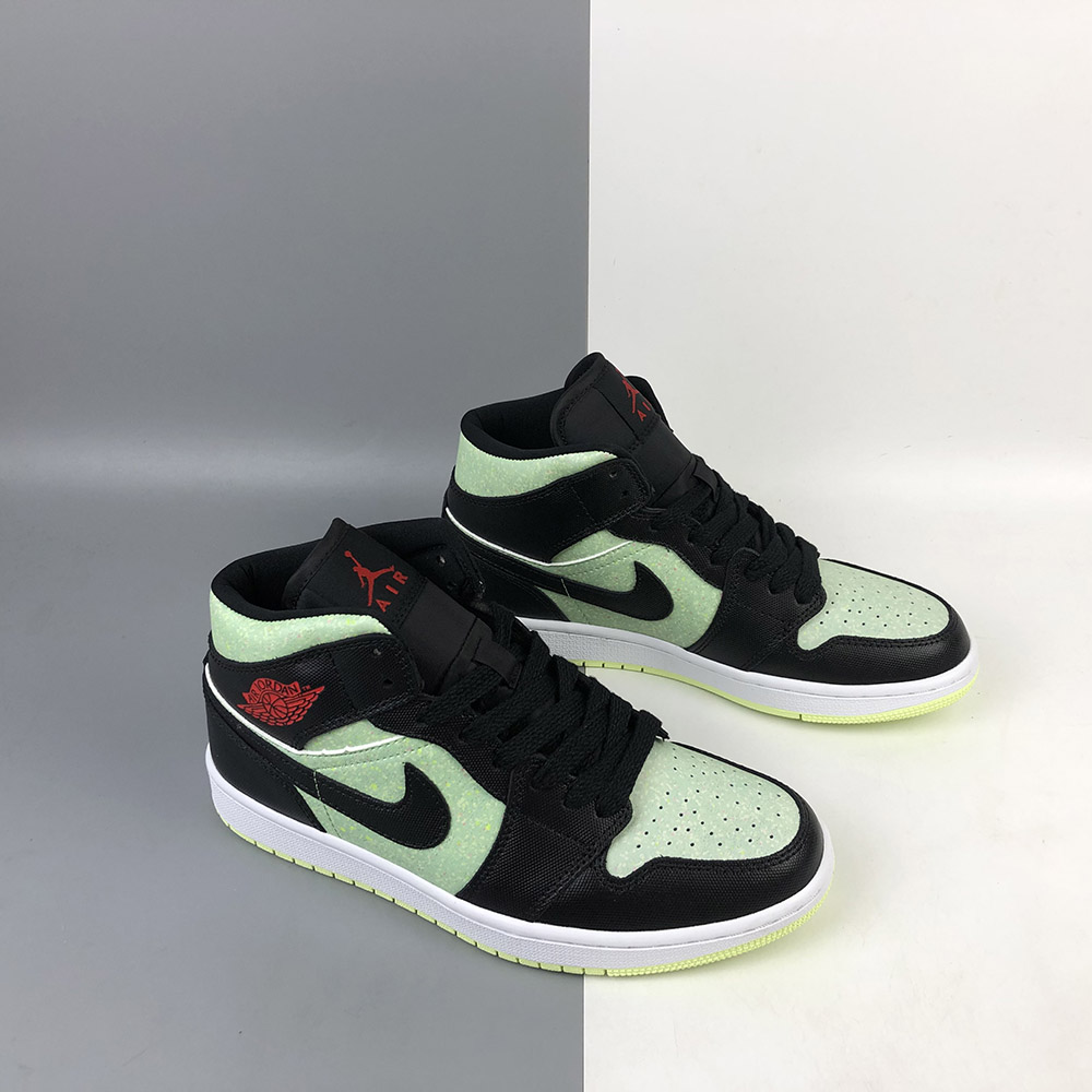 Air-Jordan-1-Mid-SE-Black-Chile-Red-Barely-Volt-For-Sale-4