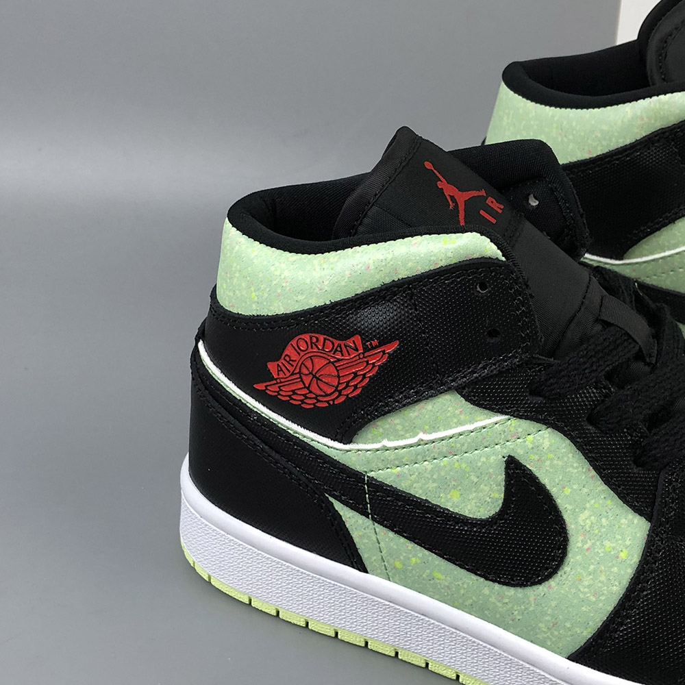 Air-Jordan-1-Mid-SE-Black-Chile-Red-Barely-Volt-For-Sale-5