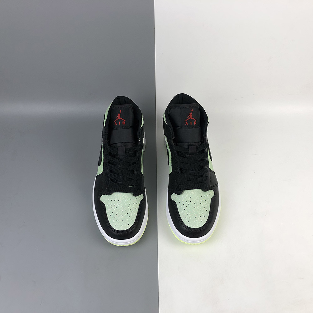 Air-Jordan-1-Mid-SE-Black-Chile-Red-Barely-Volt-For-Sale-6