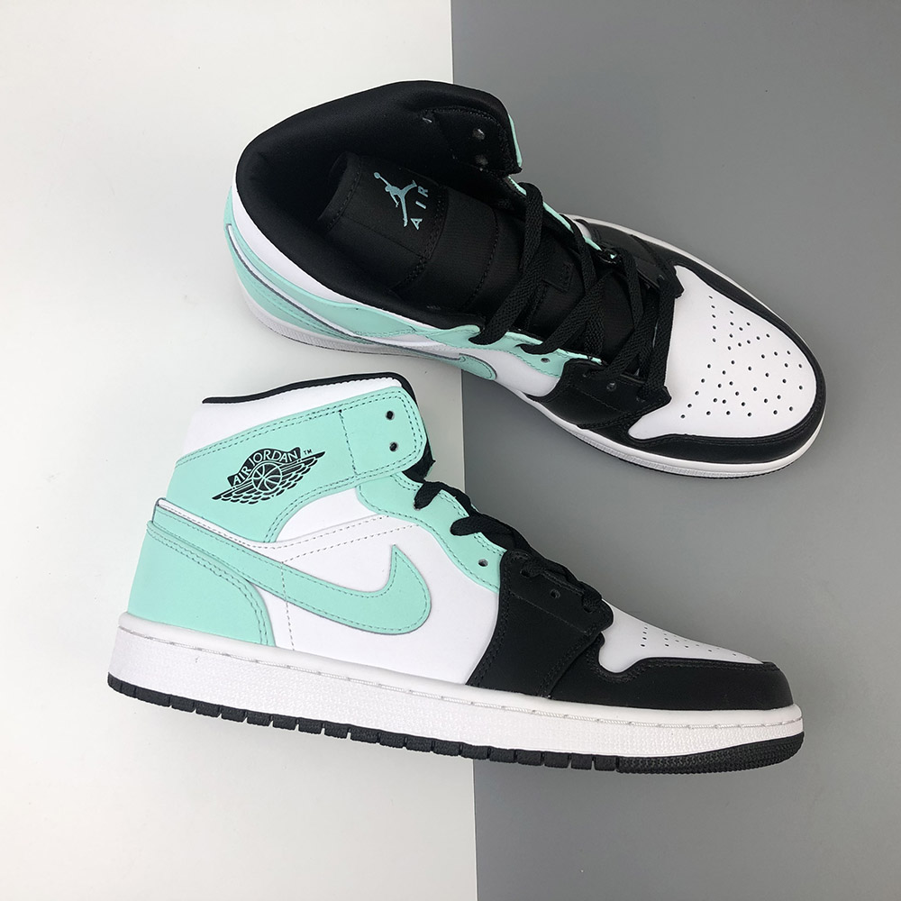 aj 1 mid white black