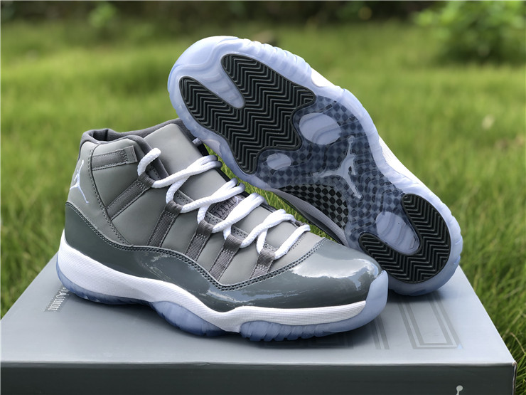 jordan 11 grey and white