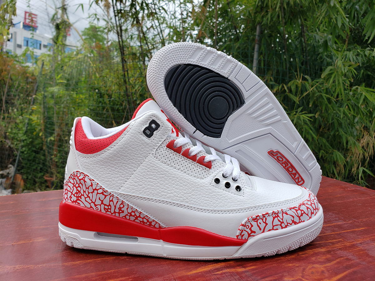 jordan 3 white fire red black 2020