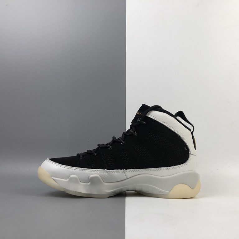 jordan 9 black and gold