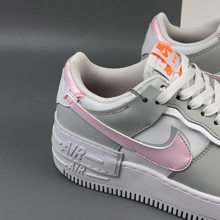 Nike Air Force 1 Shadow Orange And White Nike Air Force 1 Shadow White/Total Orange-Photon Dust-Pink Foam – The
