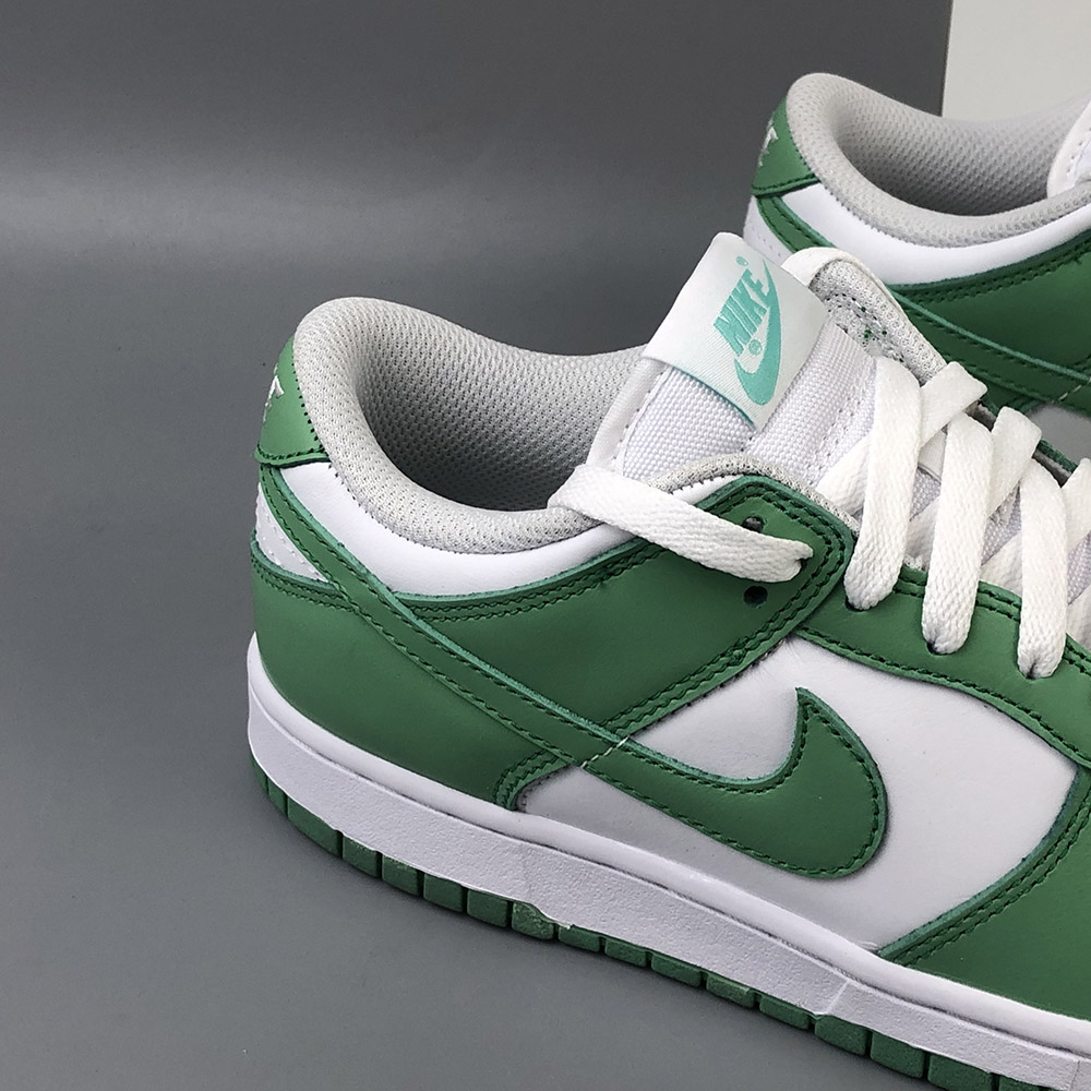nike sb dunk white green