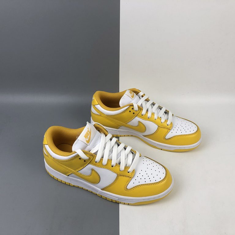 dunk low black and yellow