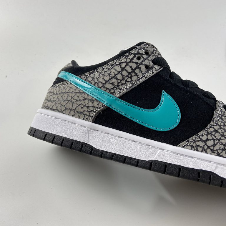 nike dunk low prm sb elephant grey clear jade