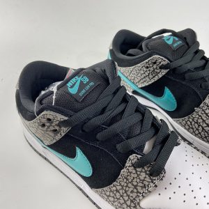 nike dunk low prm sb elephant grey clear jade