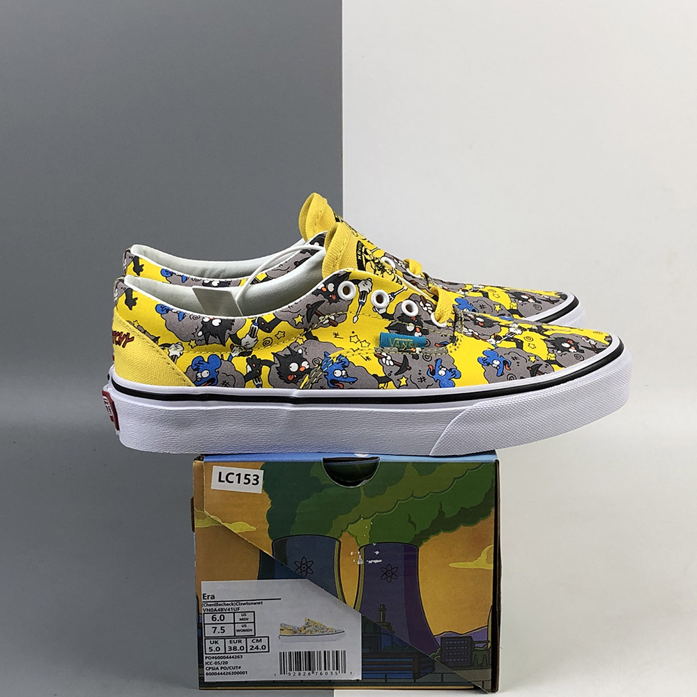 vans era yellow black