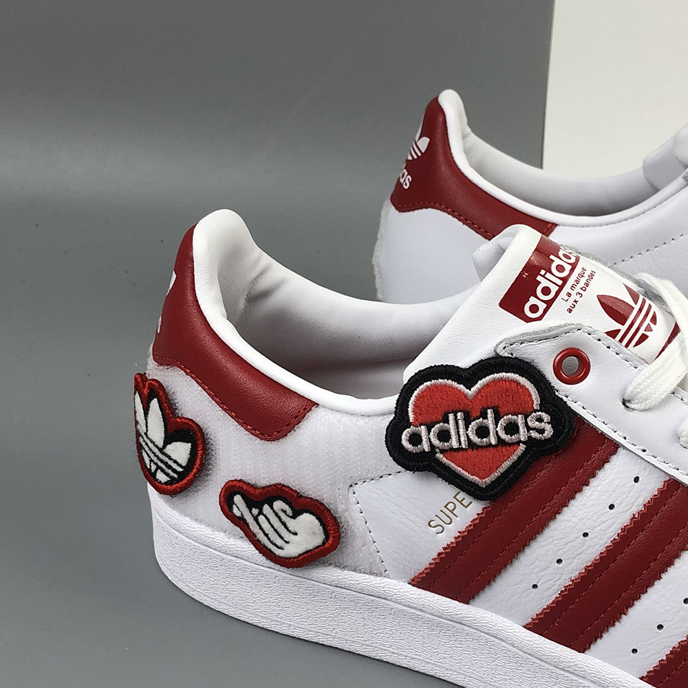 red superstar shoes