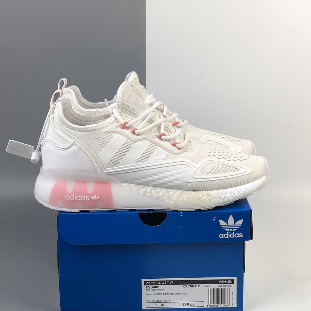 adidas zx 2k boost white pink