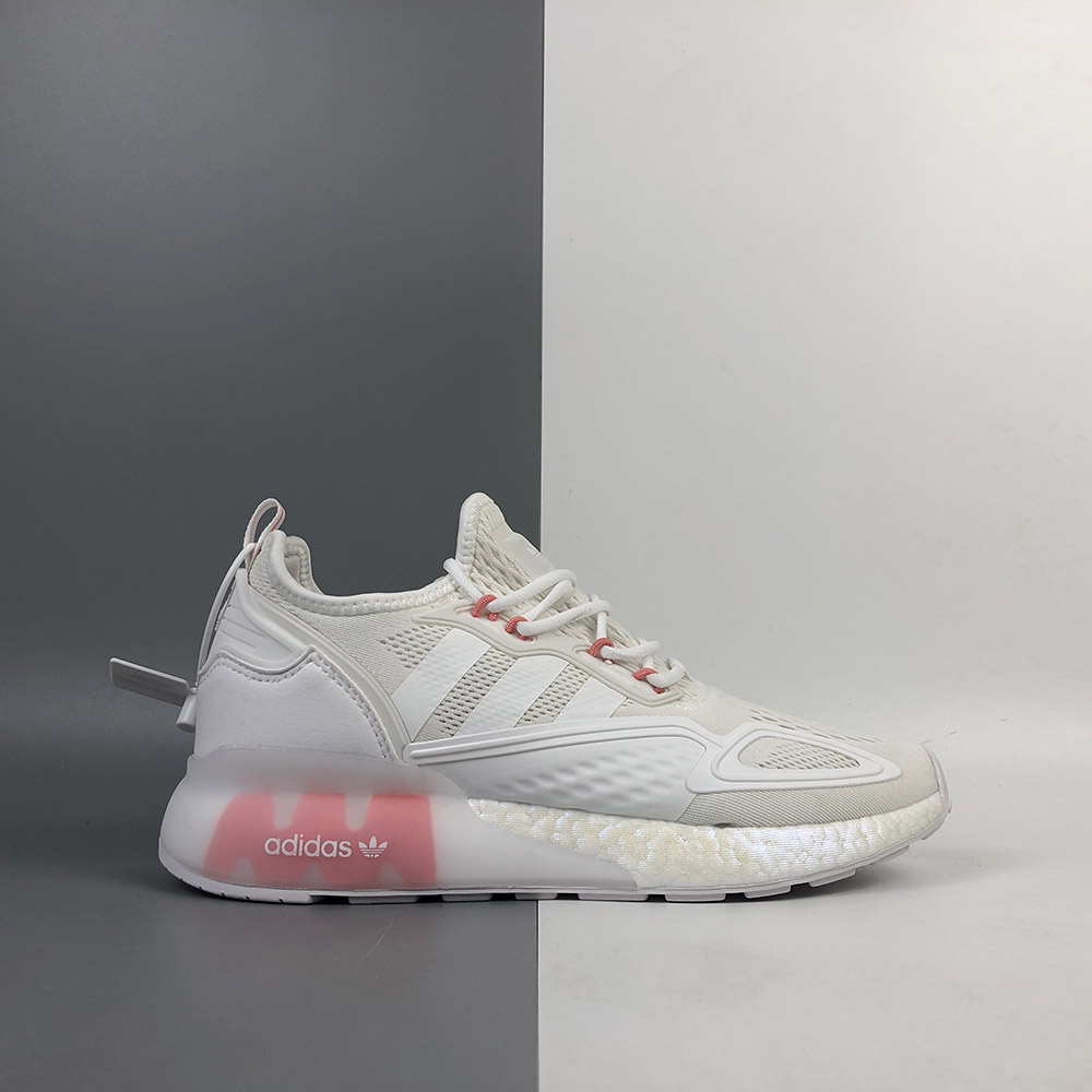 adidas pink white