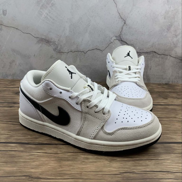 Air Jordan 1 Low White Sail Black For Sale â The Sole Line