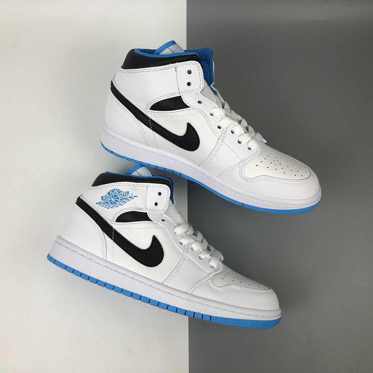 air jordan 1 mid laser blue