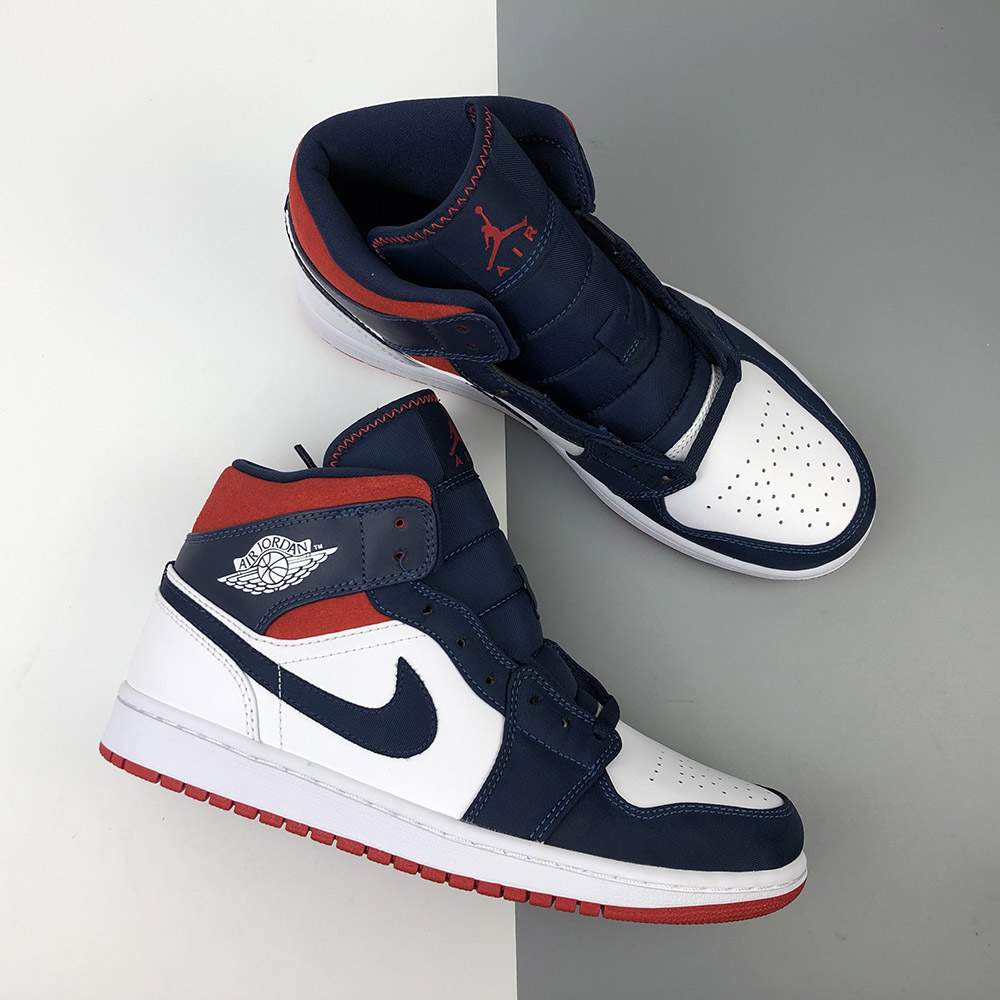 Air Jordan 1 Mid SE “USA” White/University Red For Sale – The Sole Line