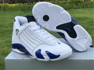 jordan 14 white hyper royal