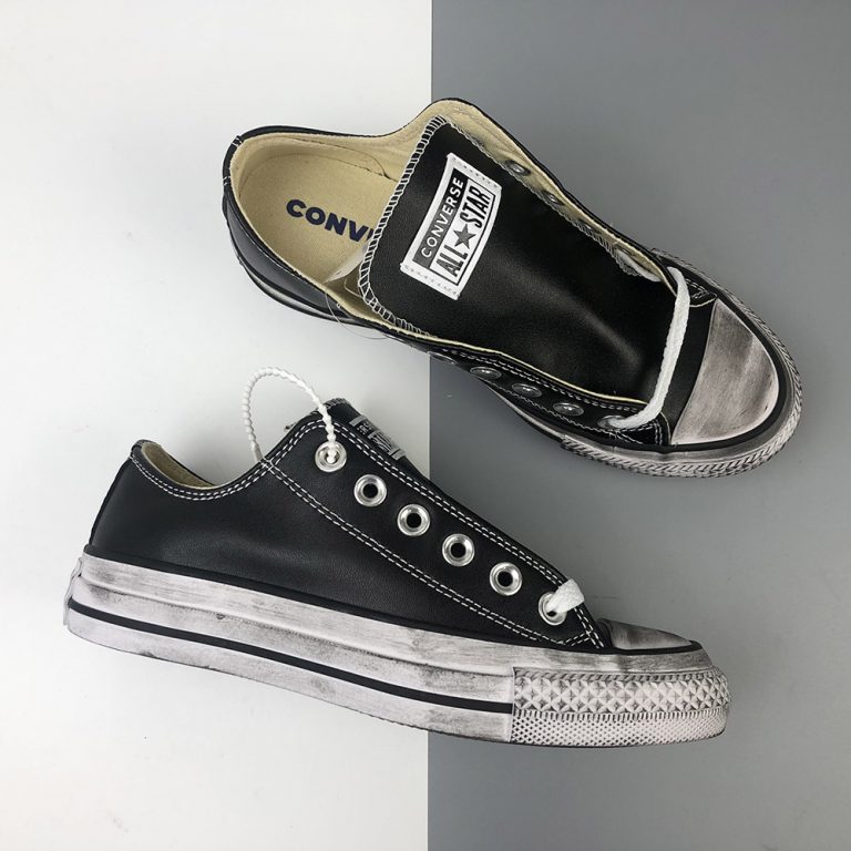 converse pro leather low top black
