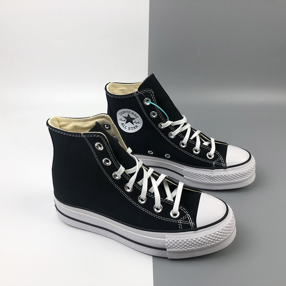 all black high top platform converse