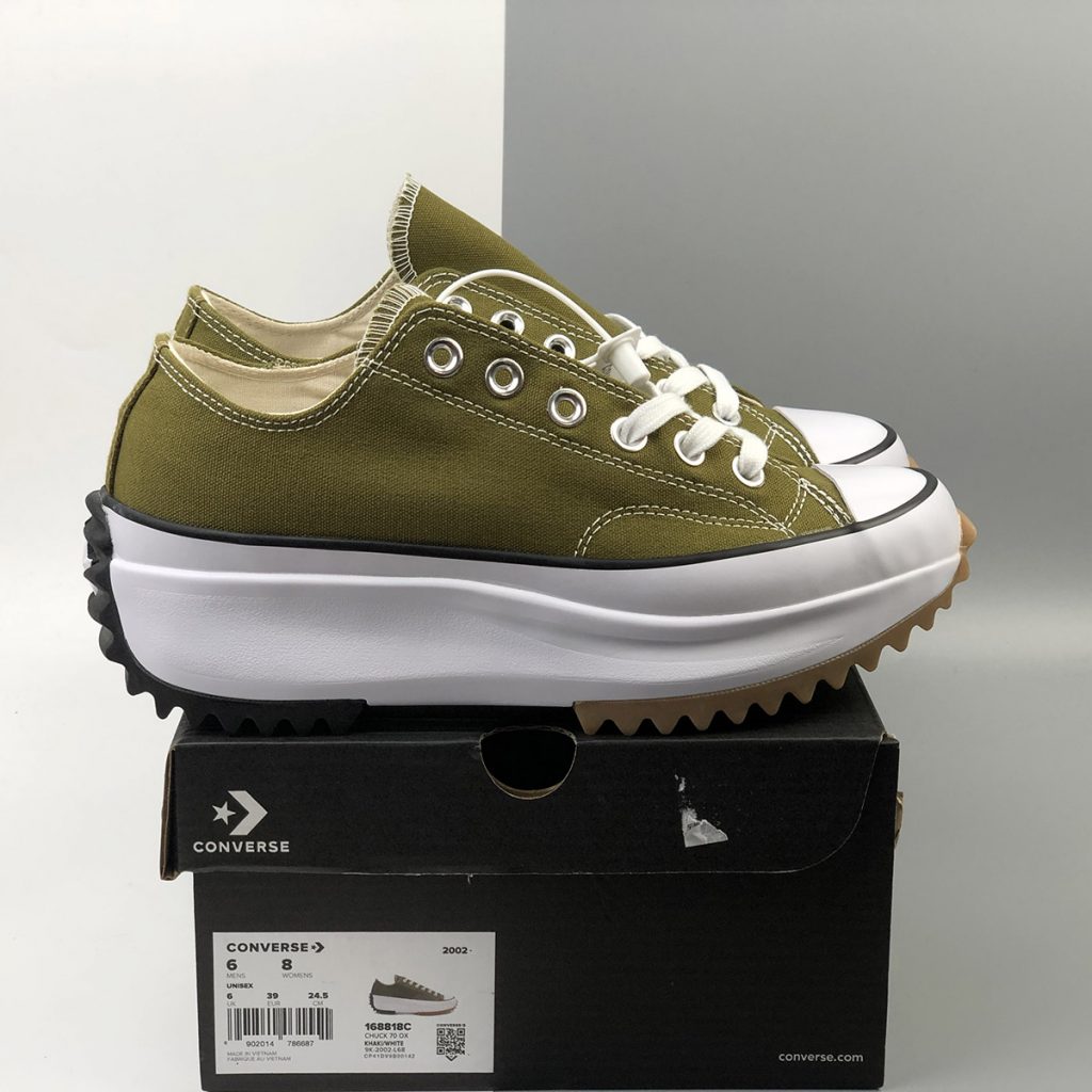 Converse Run Star Hike Low Top Dark Moss For Sale – The Sole Line