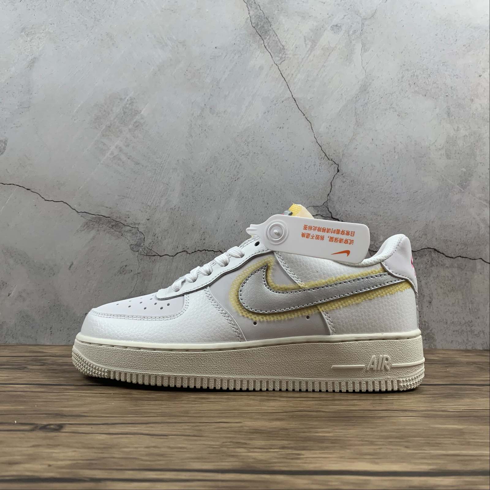 nike air force 1 white metallic silver