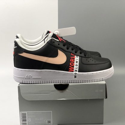 air force 1 worldwide black crimson