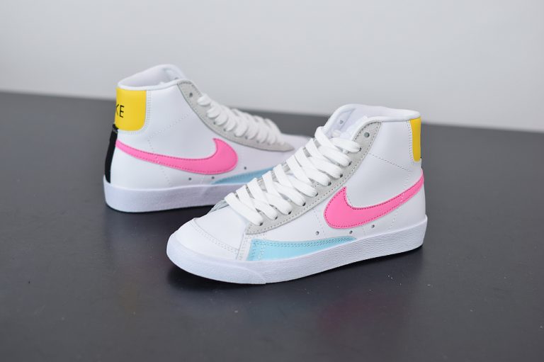 nike blazer mid vintage 77 white pink glow pure platinum