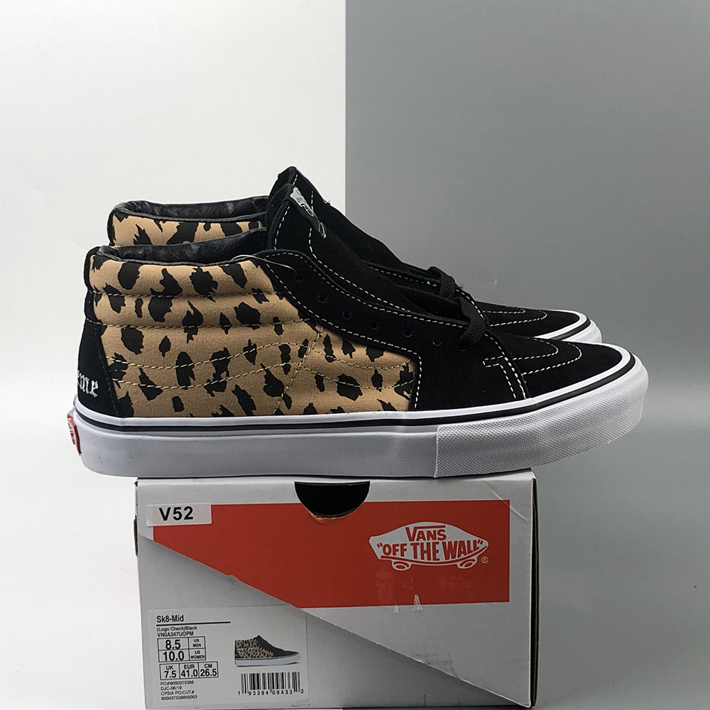 supreme vans leopard print