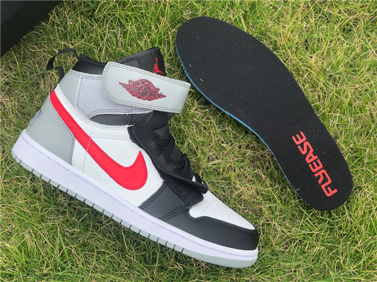 Air-Jordan-1-High-FlyEase-Black-White-Particle-Grey-Gym Red-5