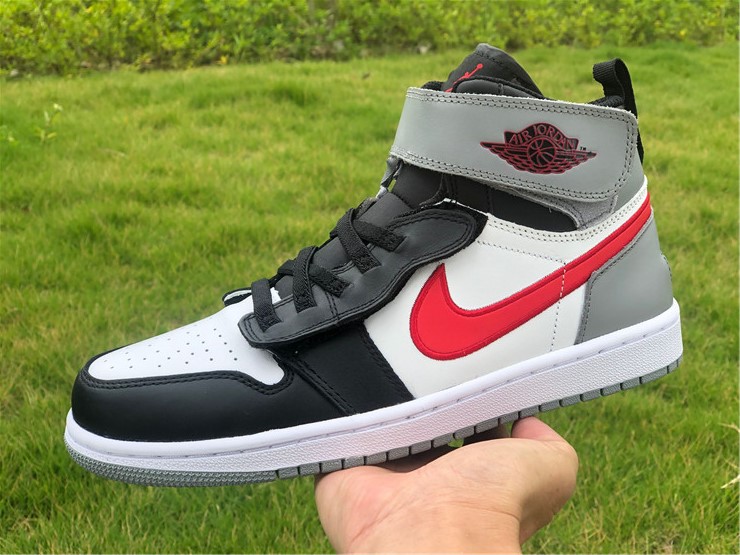 Air-Jordan-1-High-FlyEase-Black-White-Particle-Grey-Gym Red-9