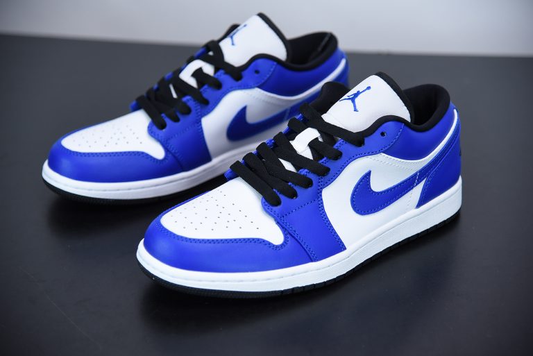 Air Jordan 1 Low White/Game Royal-Black For Sale â The Sole Line