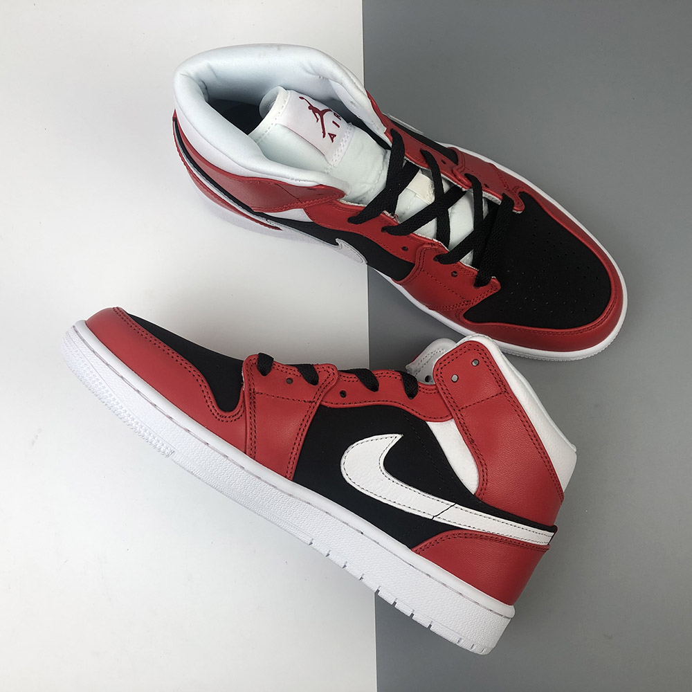 Air-Jordan-1-Mid-Chicago-Gym-Red-White-Black-For-Sale-1