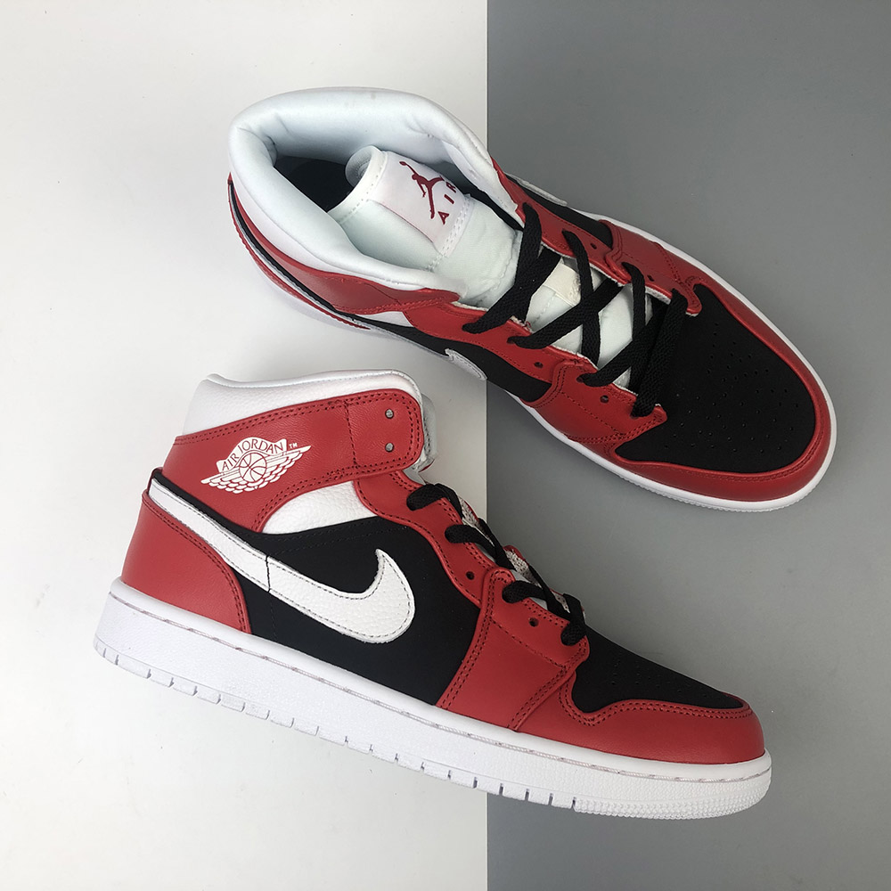 Air-Jordan-1-Mid-Chicago-Gym-Red-White-Black-For-Sale